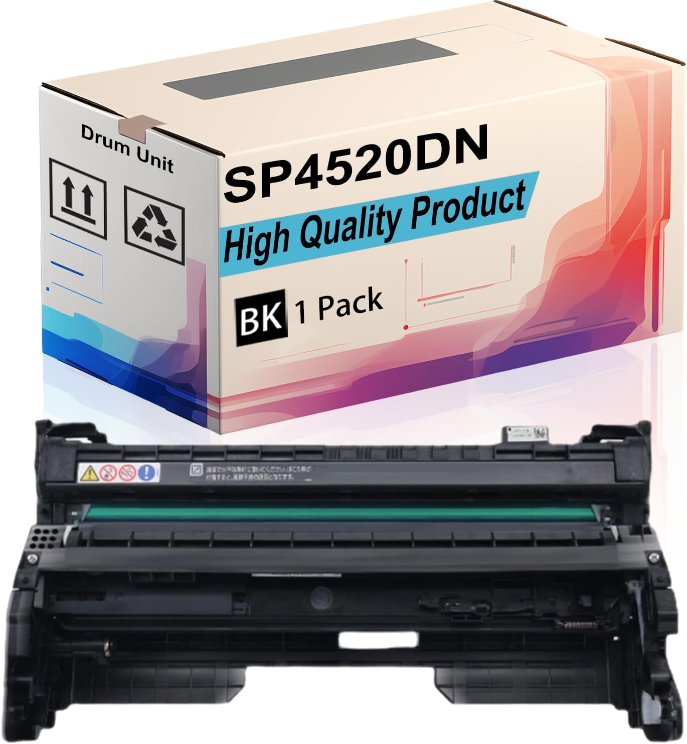 Drum Unit Compatible for Ricoh Lanier Savin MP 401SPF MP 402SPF SP 4520DN Printer |SP4520DN M9060136| High Yield 40000 Pages, Print More Pages with Precision Technology(Black)