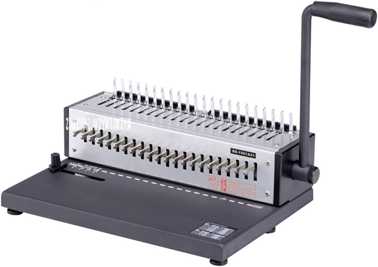 Binding Machines, SD-1501A21 Office Machine Binding Machine Manual Combs/Clamps Binder for Binding A4 Paper Stapled 21 Holes Hole Size 3 * 8 Mm