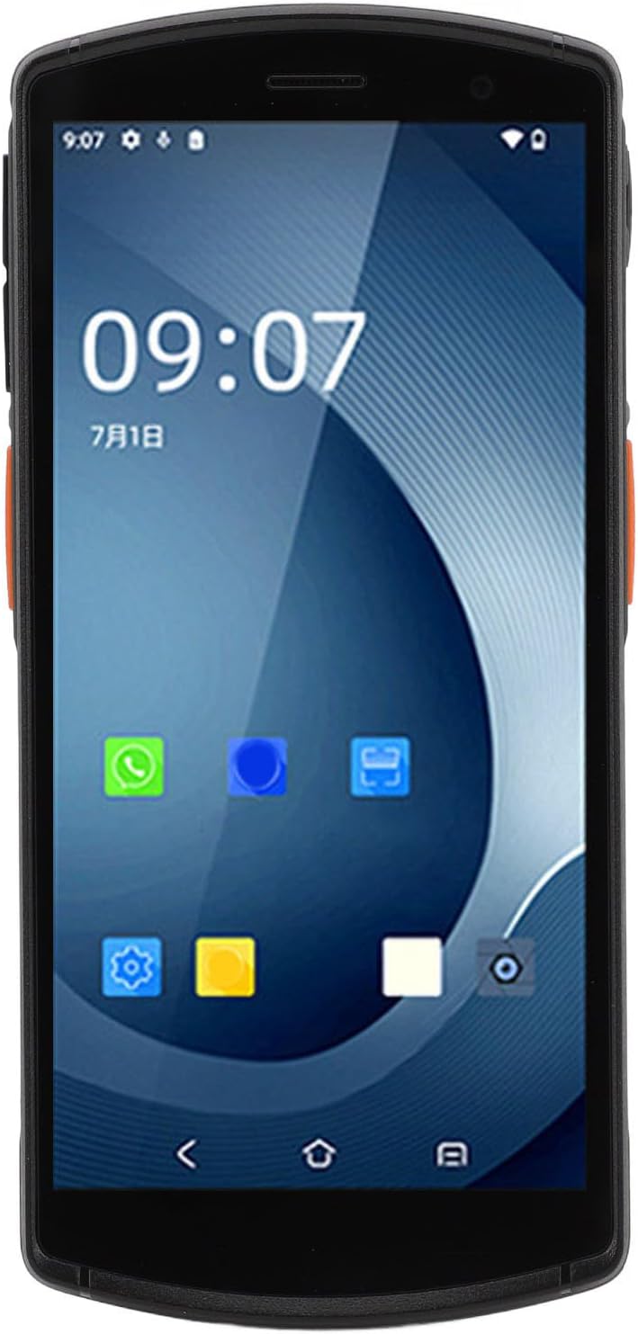 Android 12 Barcode Scanner, 4 Plus 64GB 4G Wi Fi BT Handheld Data Terminal Mobile Computer Support 1D 2D NFC 5.5in Color Full Screen 8 Core 64 Bit Data Collector for Warehouse