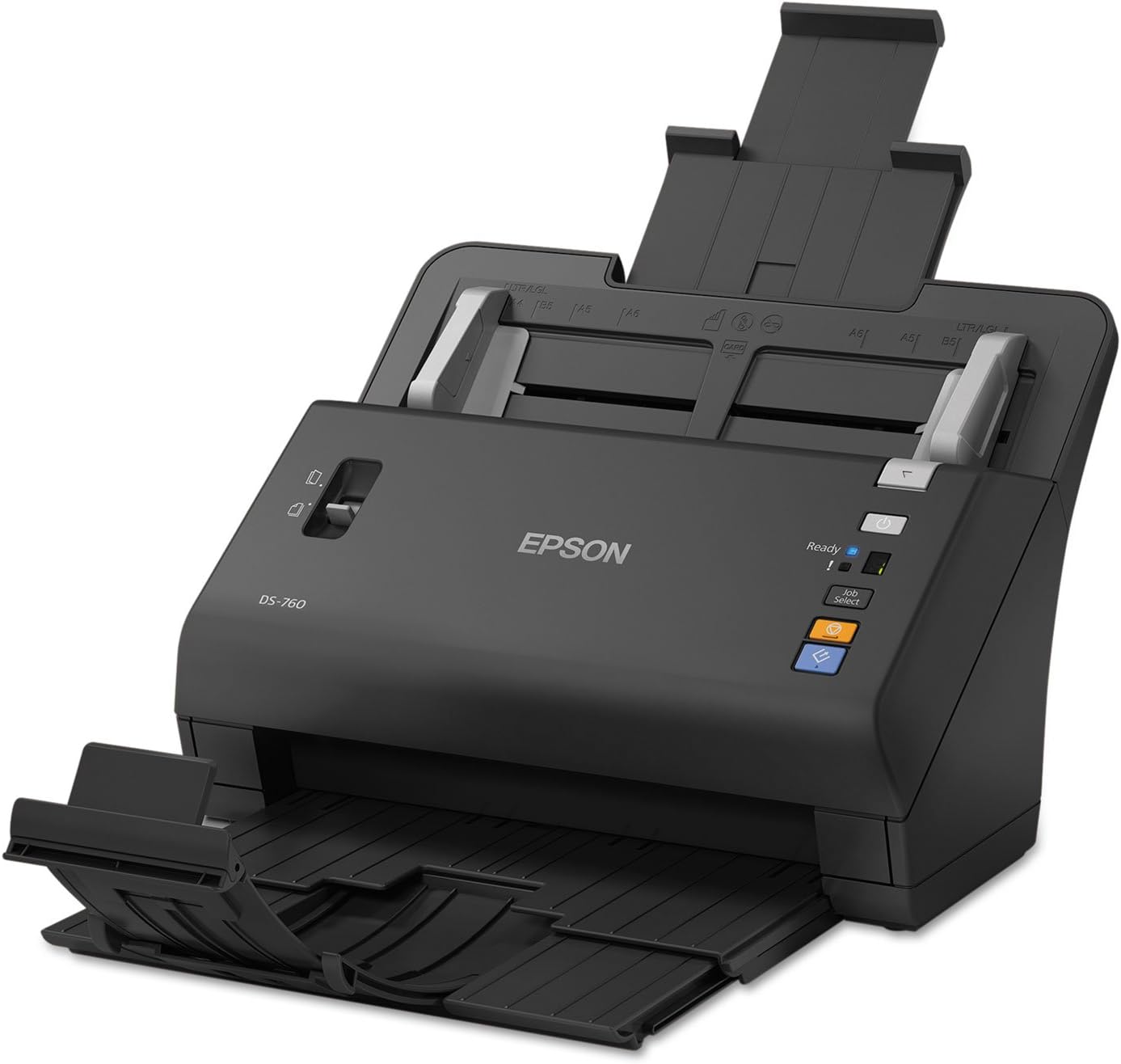 Epson WorkForce DS-760 Hi Speed, Sheet-Fed Color Document Scanner, 80 page Auto Document Feeder (ADF) & Duplex (B11B222202)