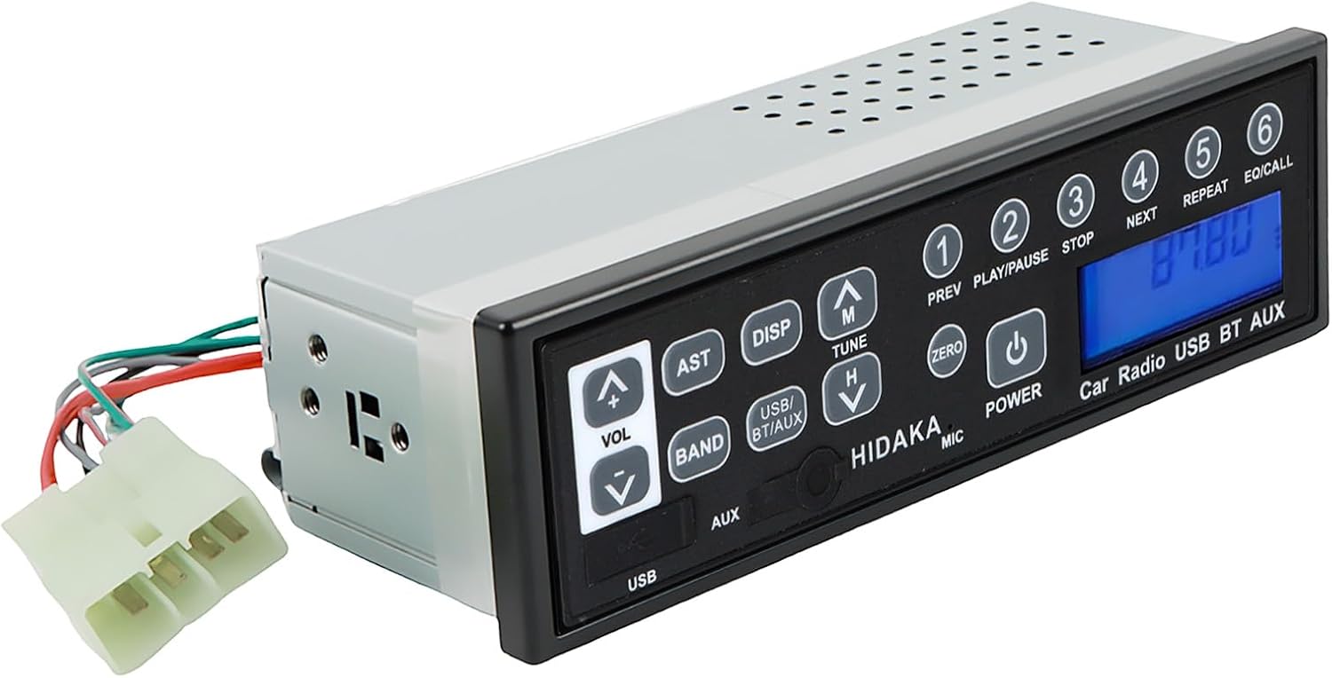 PANGOLIN Universal Car Bluetooth USB AUX-in 24 Volt Excavator Radio for Hitachi Komatsu Kato Excavator Spare Parts