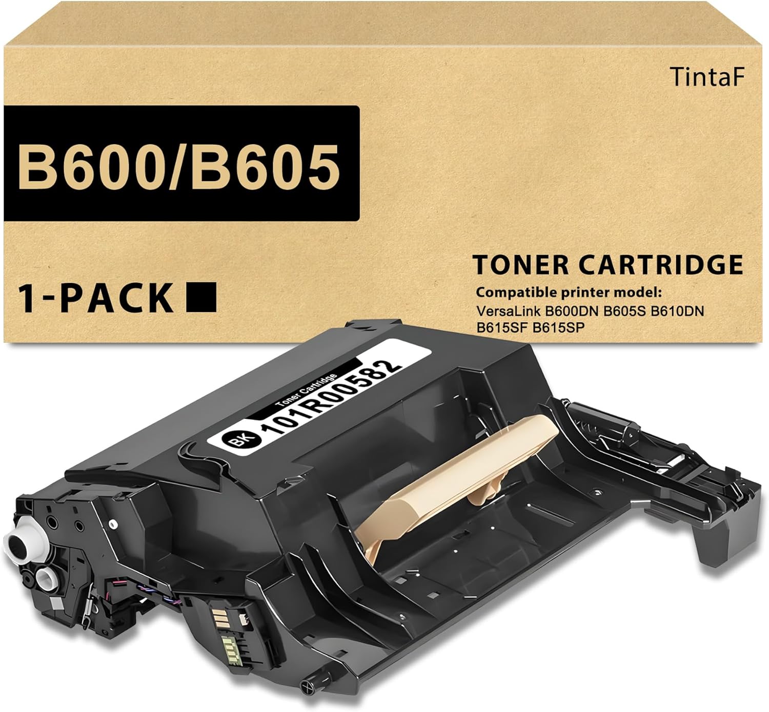 TintaF B600 B605 B615 Drum Unit Compatible with Xerox 101R00582 Drum for Xerox VersaLink B600 B605 B610 B615 Printer (1-Pack 60,000 Pages)