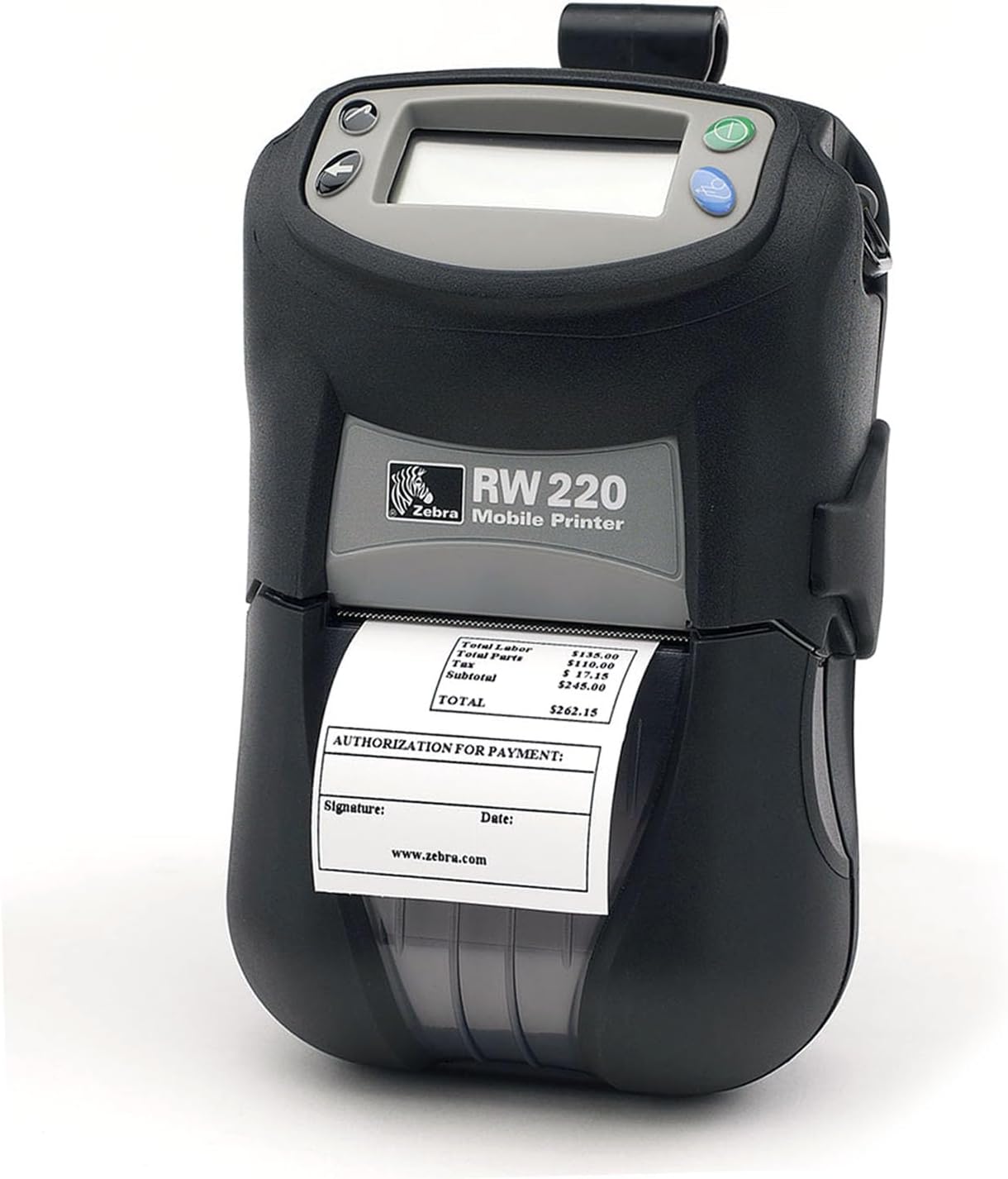 Zebra RW220 Mobile Printer with 802.11b/g WiFi Radio and Magnetic Card Reader P/N: R2D-0UGA010N-00 (Renewed)