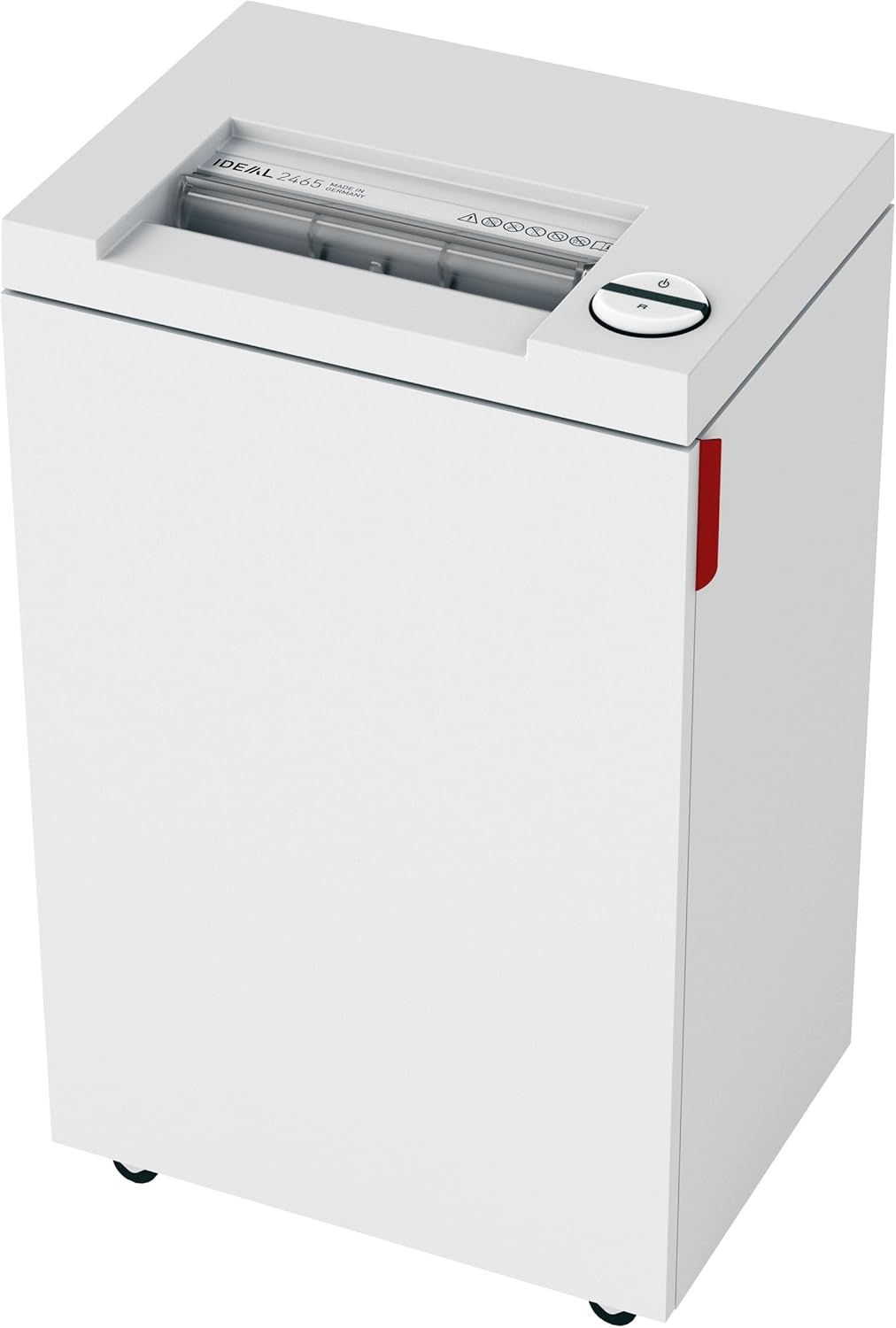 ideal. 2465 Cross-Cut Deskside Paper Shredder, Continuous Operation, 9-11 Sheet, 9 Gal. Bin, Shred Staples/Paper Clips/Credit Cards, 3/4 HP Motor, P-5 Security Level