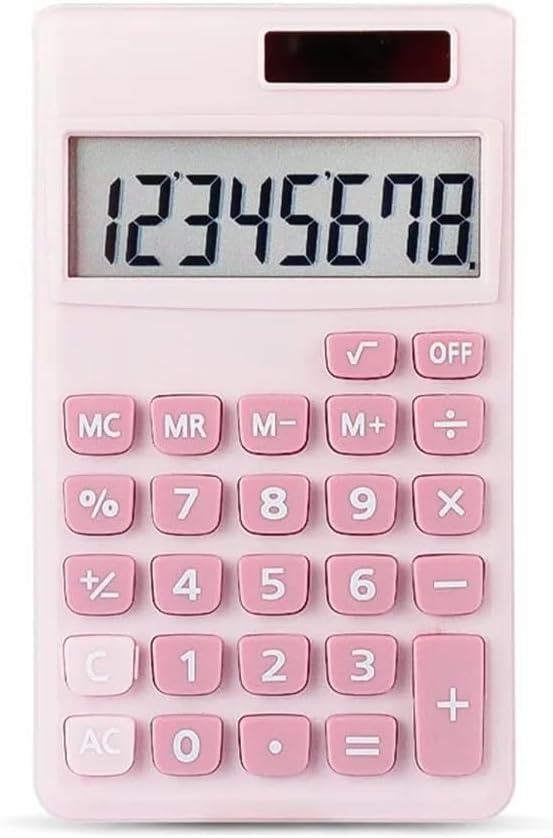 GFHSKRPL 8-bit Desktop Mini Calculator Portable Student Button Solar