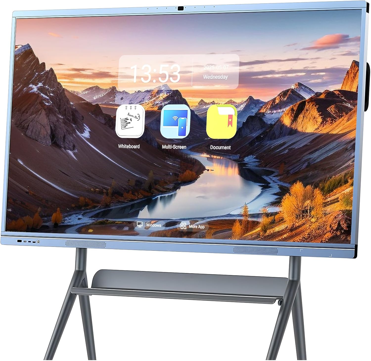 JYXOIHUB Smart Board, 65'' 4K UHD Interactive Whiteboard, All in One Smartboard for Office, Digital Smart Whiteboard Built in Dual System and 16MP Camera for Classroom (Wall Mount Included) (65 Inch)