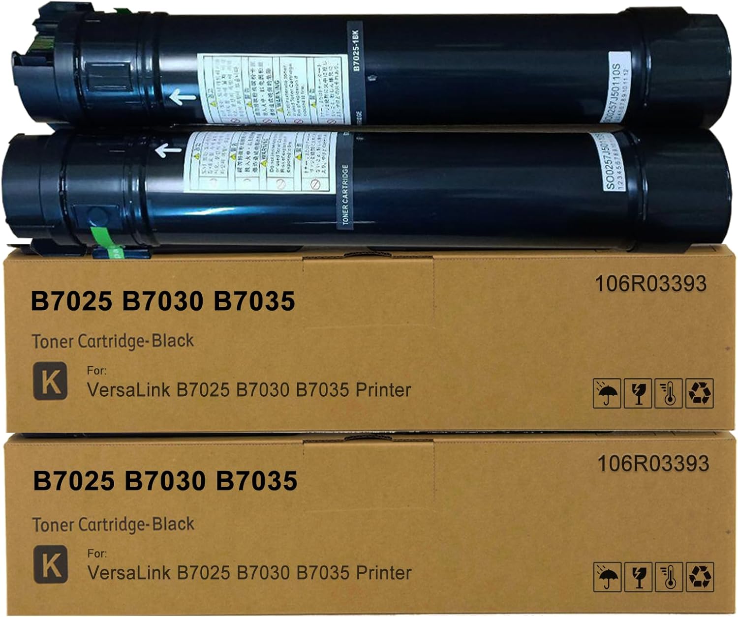 TOPWONDA VersaLink B7025 B7030 B7035 Black Toner Cartridge Replacement for Xerox 106R03393 Toner Compatible with Xerox VersaLink B7025 B7030 B7035 Laser Printers (2-Pack)