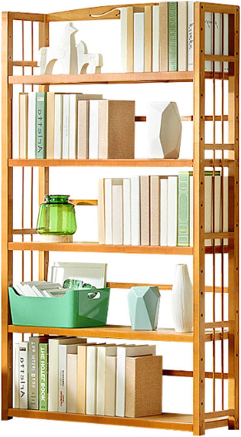 LoKori Bookshelf,5-Tier Bookcase Storage Rack, Large Bookcase with 5 Open Bookshelves,Display Shelves for Home Office, Living Room, Bedroom, Kitchen,80 * 25 * 157cm