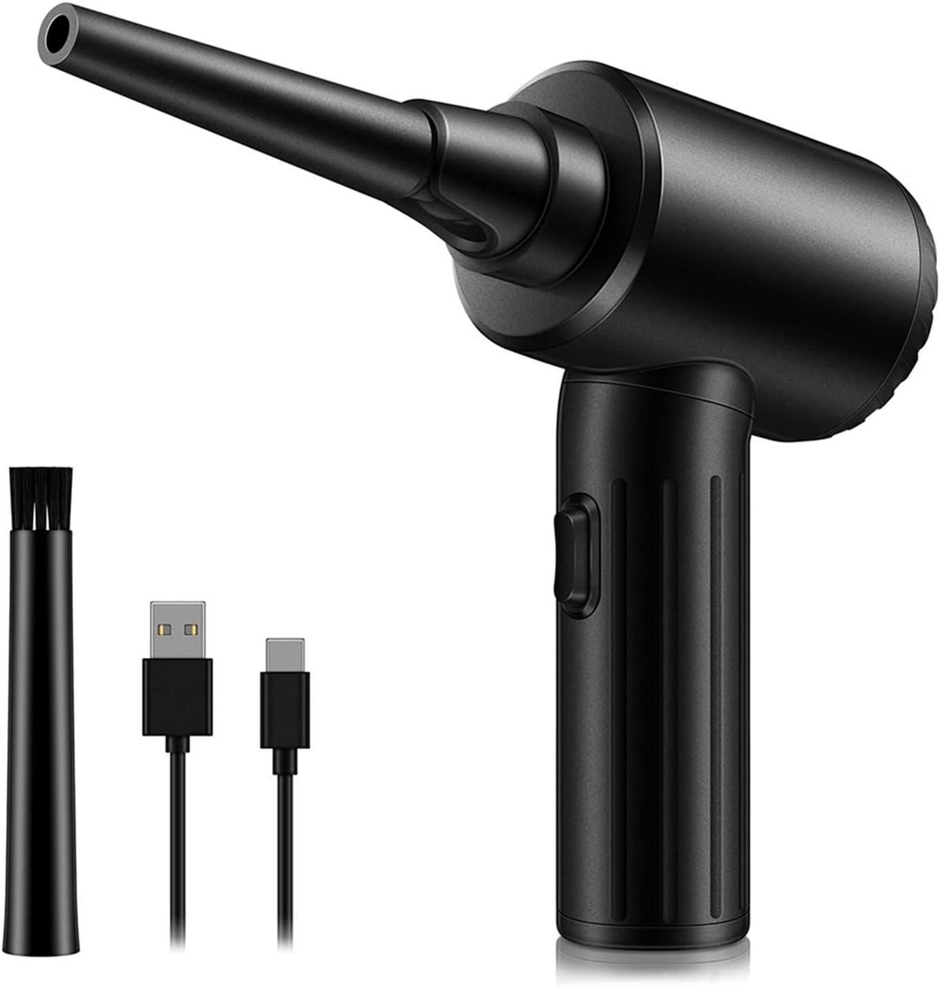 GAAHRQQQ Compressed Air Duster 7500mAh 90W Cordless Electric Air Duster Rechargeable Dust Blower 90000 RPM Powerful Compressed Air Cans for PC Keyboard (Color : 60W 7500mAh Size : 1)