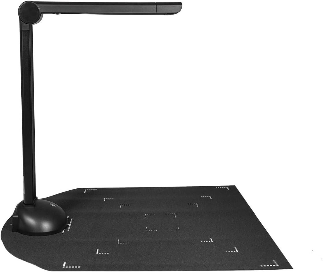 Book Scanner, Document Camera Book Scanner Size with LED Fill Light High Speed Scanning Support Multi-Language,Portable