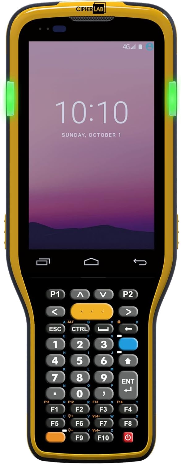 CipherLab RK95 - WiFi,BT 5.0,Non-NFC, MR 2D Imager, 3000mAh Batt, W126930400 (MR 2D Imager, 3000mAh Batt, No cam, 38 Key Num+ Fn, USB, Android P W/GMS)