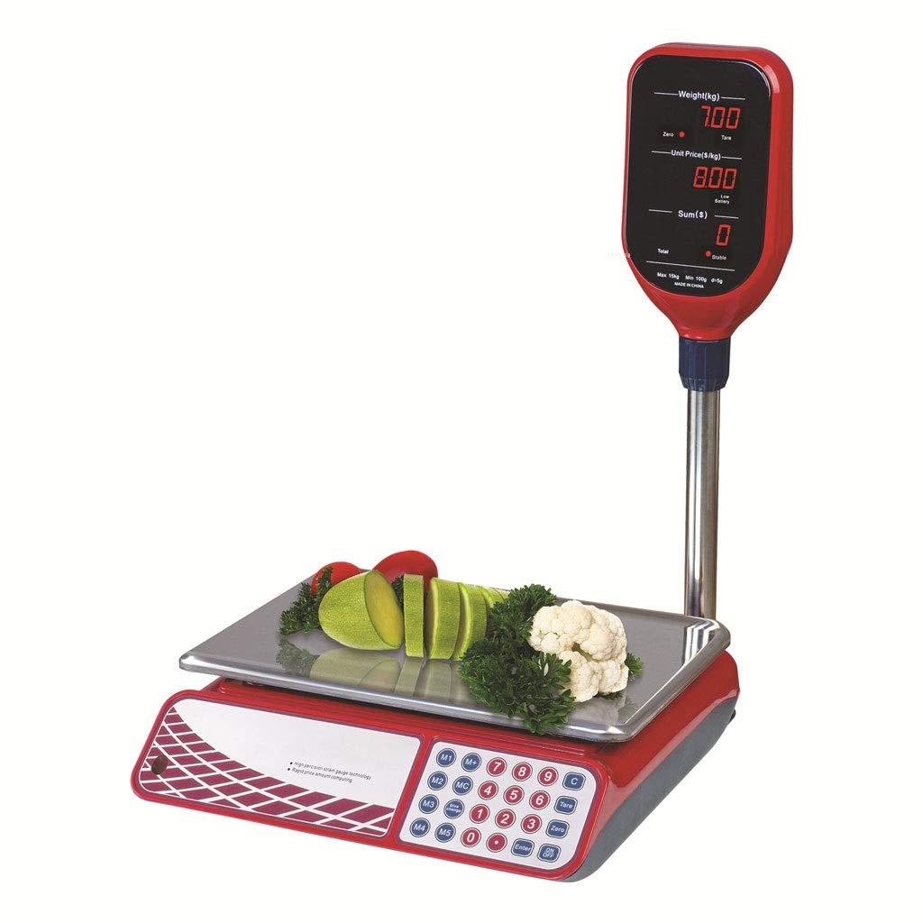 Postal Scales Digital Weight for Packages Kitchen Scale Highly Accurate Multifunction Food Household Stainless Steel Plates Precise and Tare Function Electronic