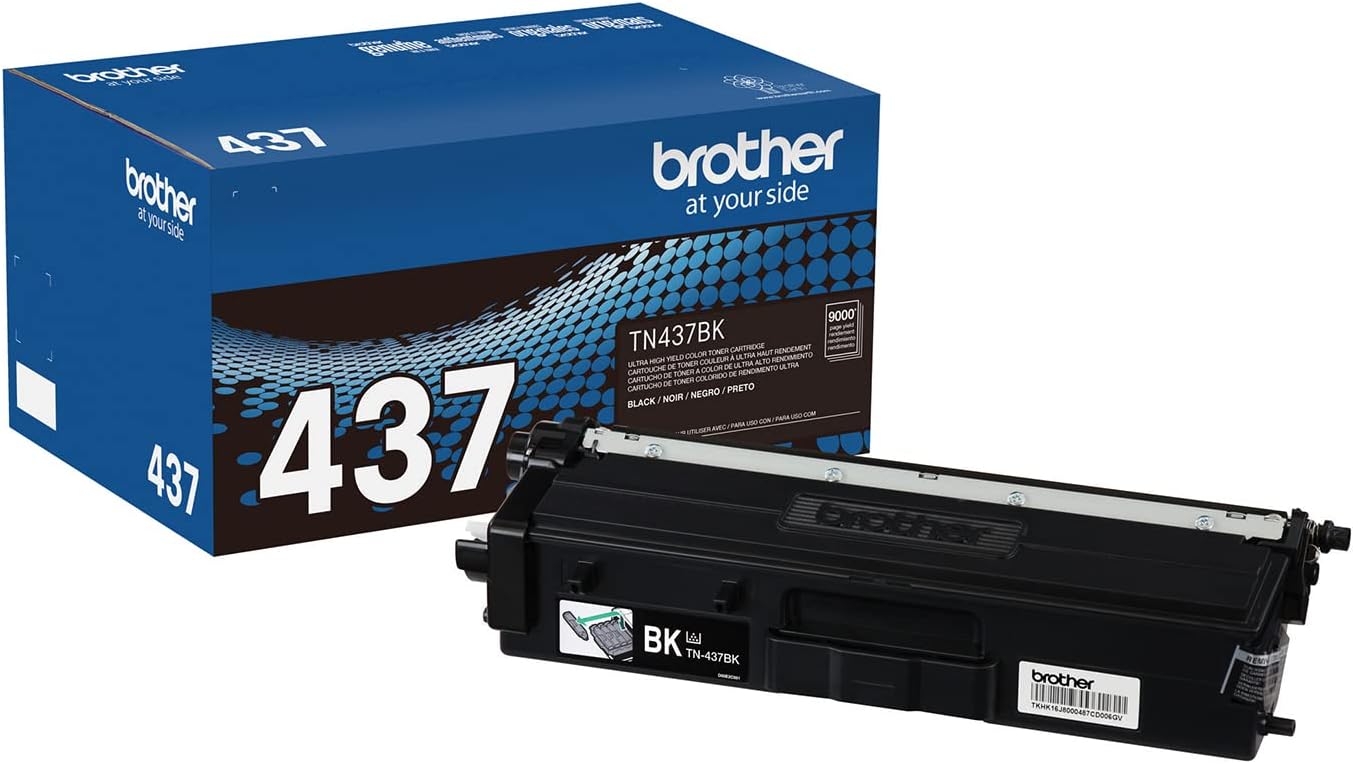 Brother Genuine TN437BK Ultra High Yield Black Toner Cartridge XL