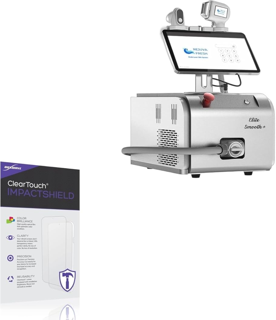 BoxWave Screen Protector Compatible With Rejuva Fresh Elite Smooth - ClearTouch ImpactShield (2-Pack), Impenetrable Screen Protector Flexible Film