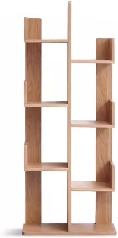 YOUQUEEN Book Shelf Pure Solid Wood Bookshelf Modern Simple Oak Bookcase Student Storage Floor Cabinet Living Room Storage Rack Bookshelves and Bookcases