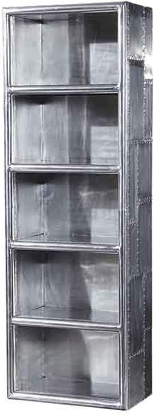 TIEETDYE Aviator Bookcase Industrial Alliminum Home Office Furniture