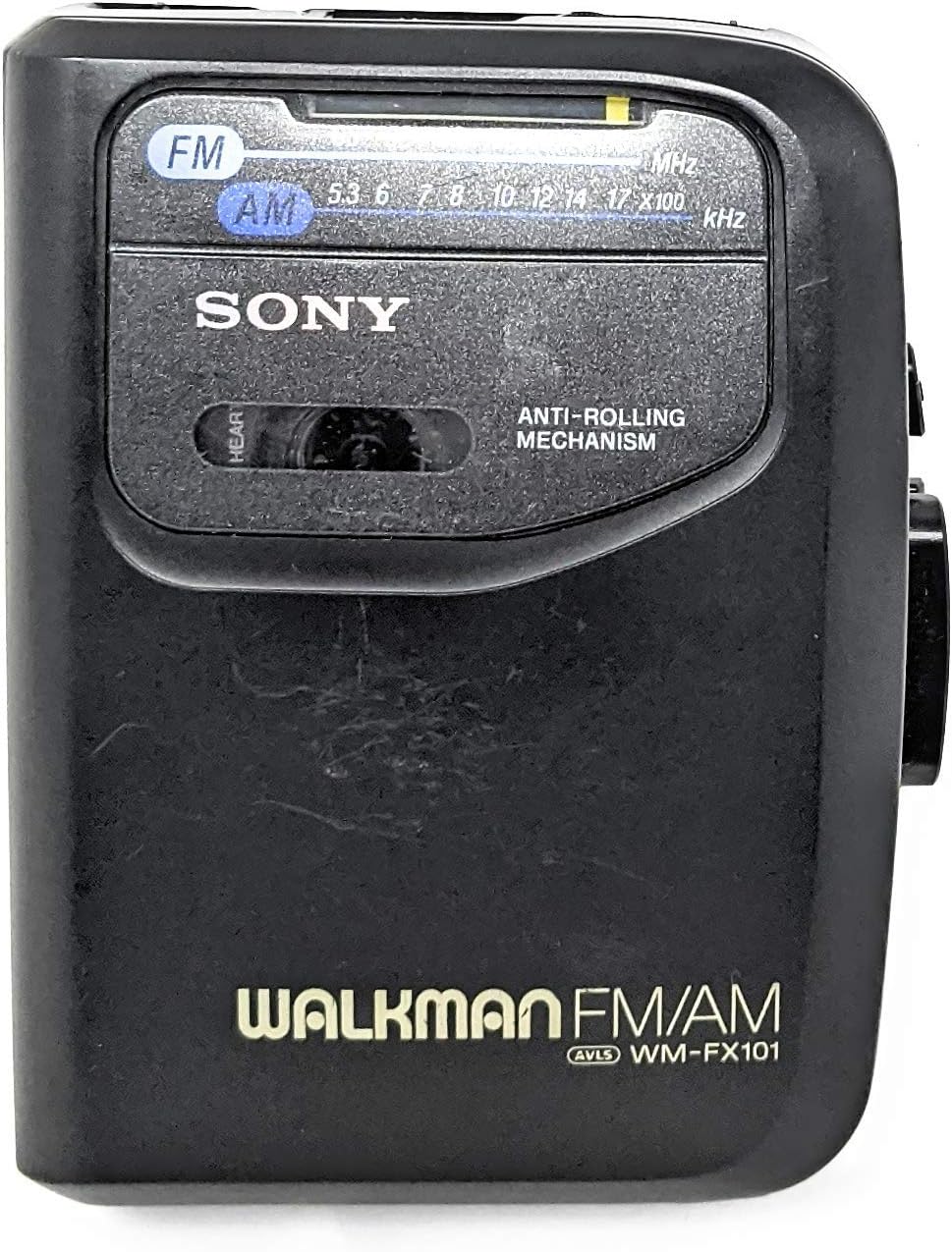 Sony Corp. Sony Anti-Rolling Mechanism Sony Walkman FM/AM AVLS WM-FX101 Radio Cassette Tape Player Model# WM-FX101
