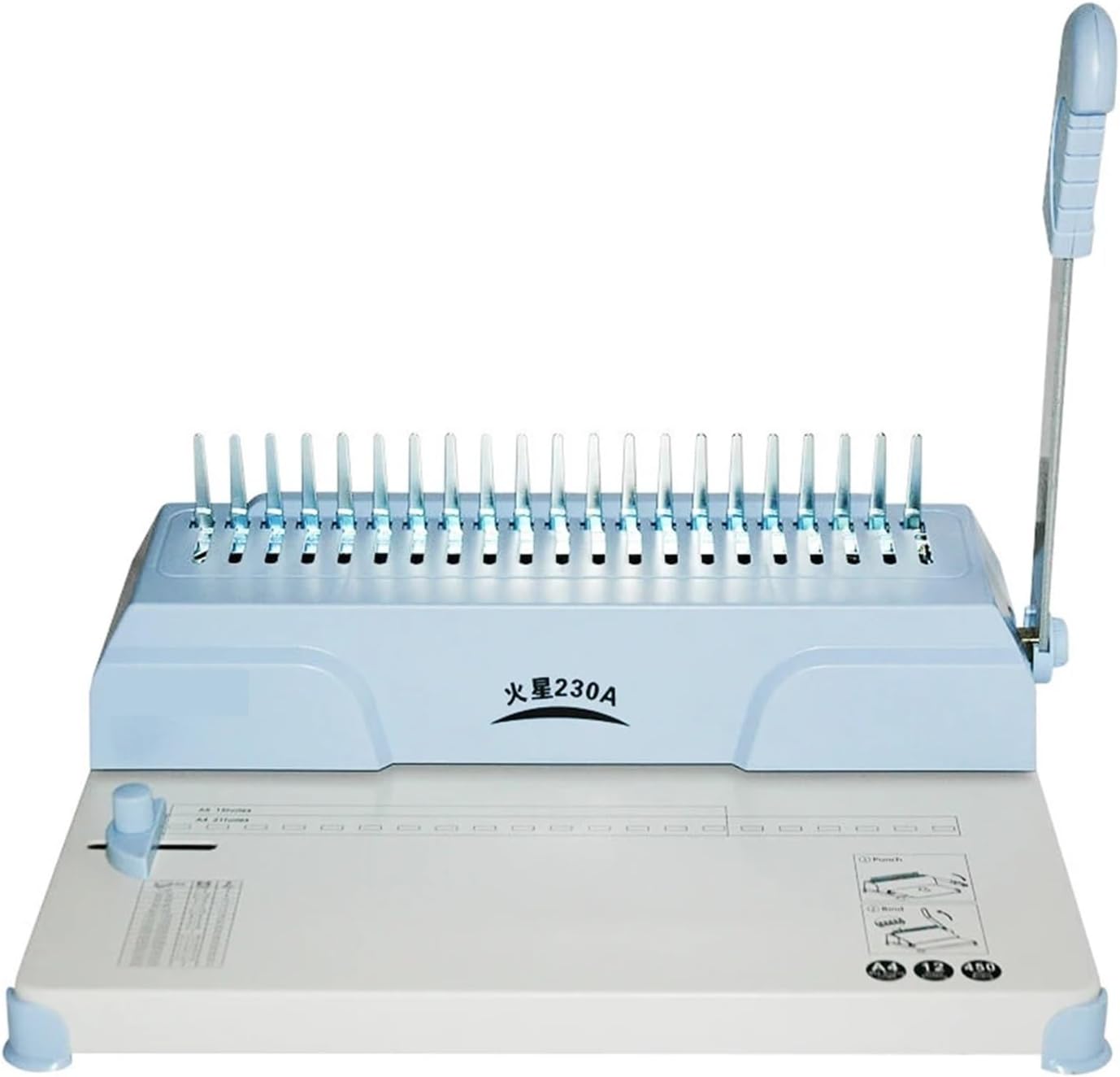 Binding Machines, Comb Binding Machine 230A Drilling Machine Rubber Ring Clip Binding Machine Financial Voucher Binding Machine