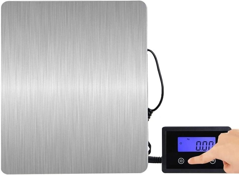 ZREVSB 180Kg/50G Postal Scales High Precision Commercial Electronic Scale LCD Display Tare Function Stainless Steel Multifunctional Weighing Platform