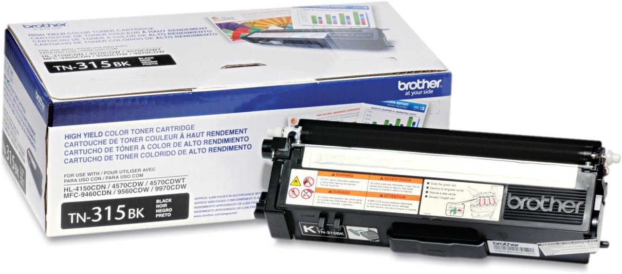 Brother TN315BK Toner Cartridge (Black, 1-Pack)