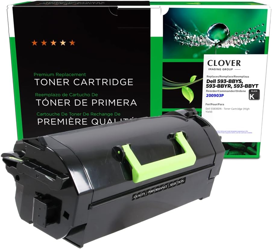 Clover Remanufactured Toner Cartridge Replacement for Dell S5830 | Black | High Yield
