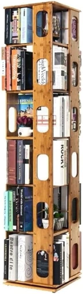 NEHHDC Bookshelf Bookshelves Bookcase Book Case Multi-Tier Rotating Bookshelf Bookcase Floor Creative Display Rack for Books Magazines Bookcase Book Shelf Book Shelves