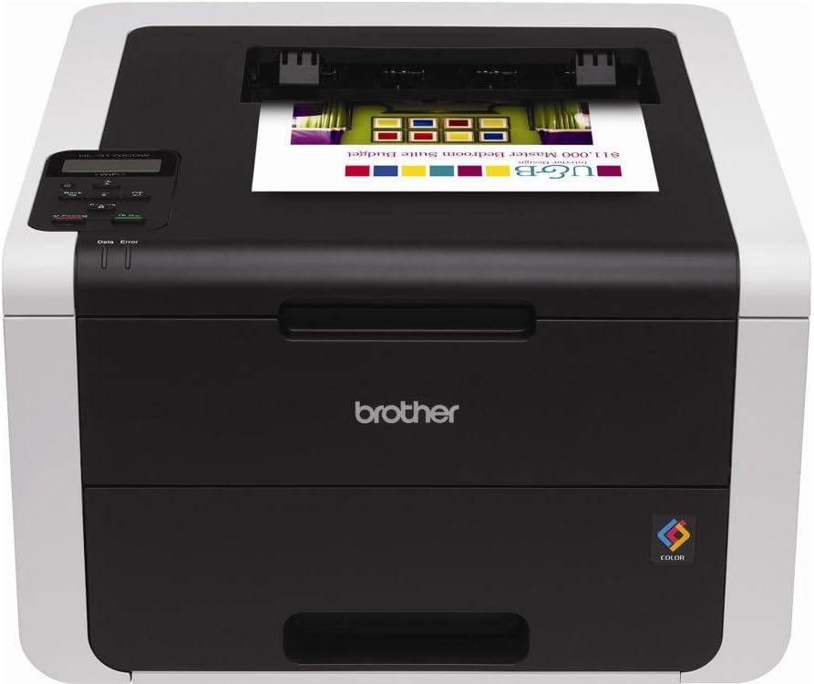 Brother HL-3170CDW Digital Color Printer with Wireless Networking and Duplex, Amazon Dash Replenishment Ready