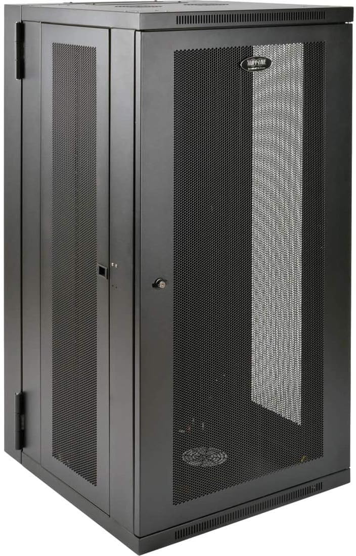 Tripp Lite 26U Wall Mount Rack Enclosure Server Cabinet, Hinged Back, 24.5 in. Deep, UPS-Depth (SRW26USDP)