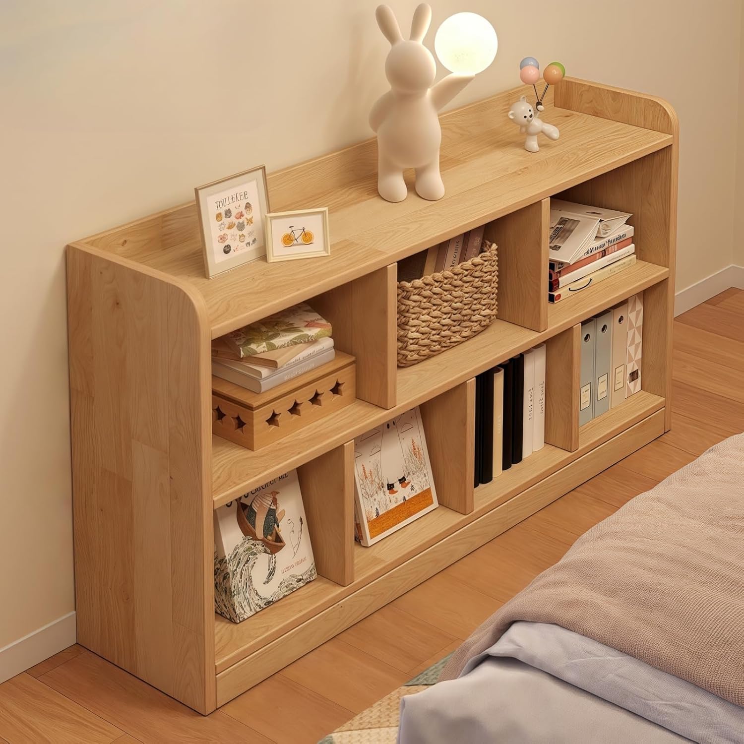 Cube Bookcase - 7-Cube Storage Organizer, 39.4