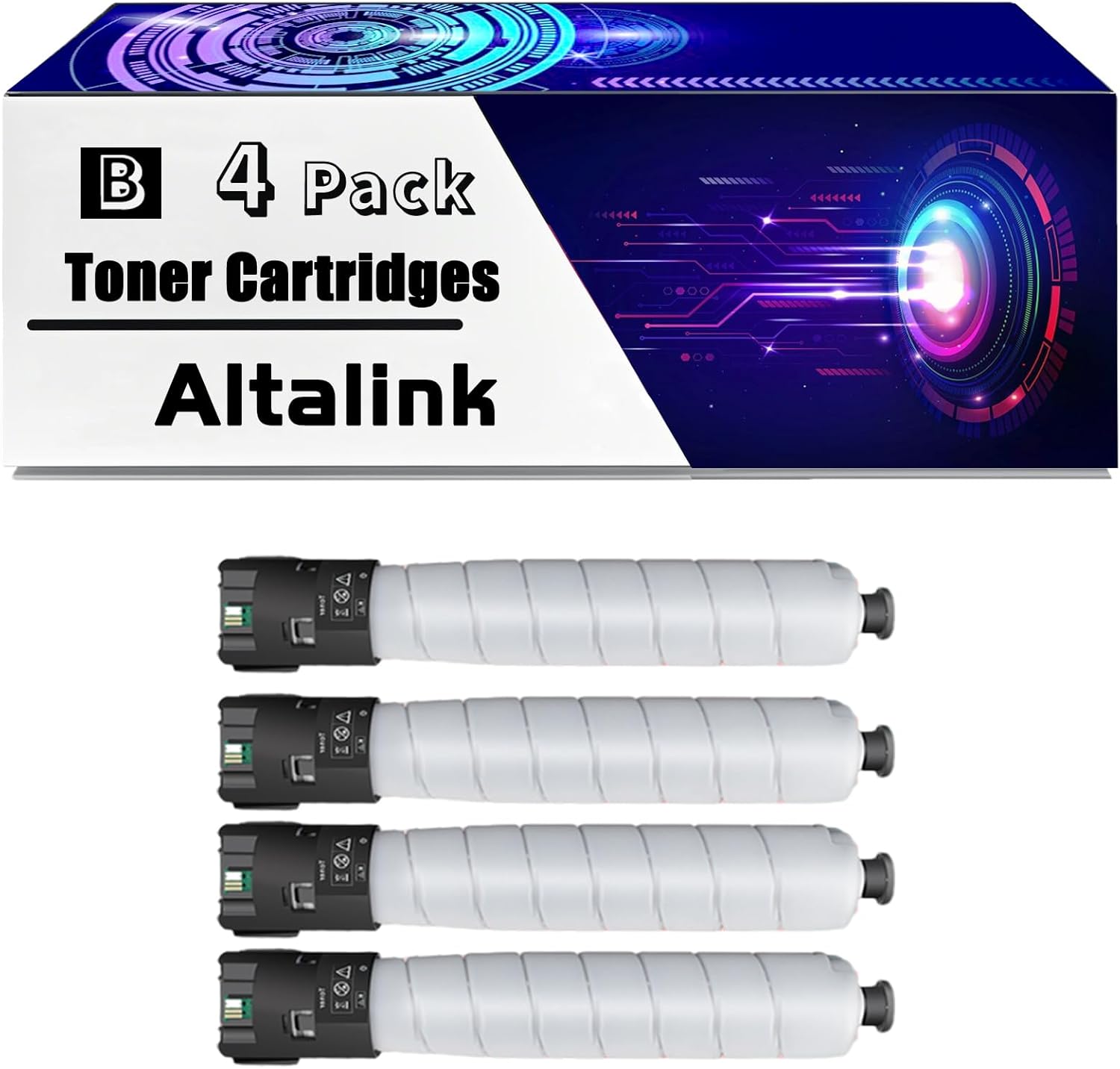 Compatible for Xerox Altalink B8145 Toner Cartridges for 006R01771 AltaLink B8245 B8255 B8270 B8145 B8155 B8170 Printers, with Chip High Yield 46000 Pages, Durability (4 Pack Black)