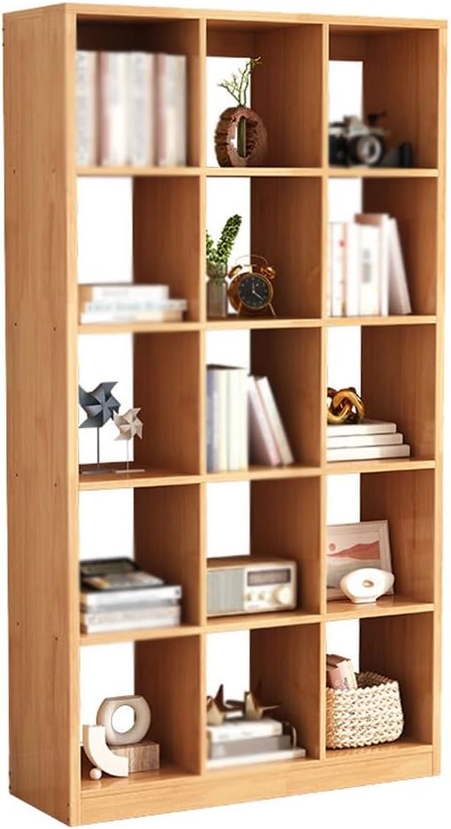 YOUQUEEN Book Shelf Home Solid Wood Floor Bookshelf Living Room Display Cabinet Porch Partition Lattice Shelf Bookshelves and Bookcases