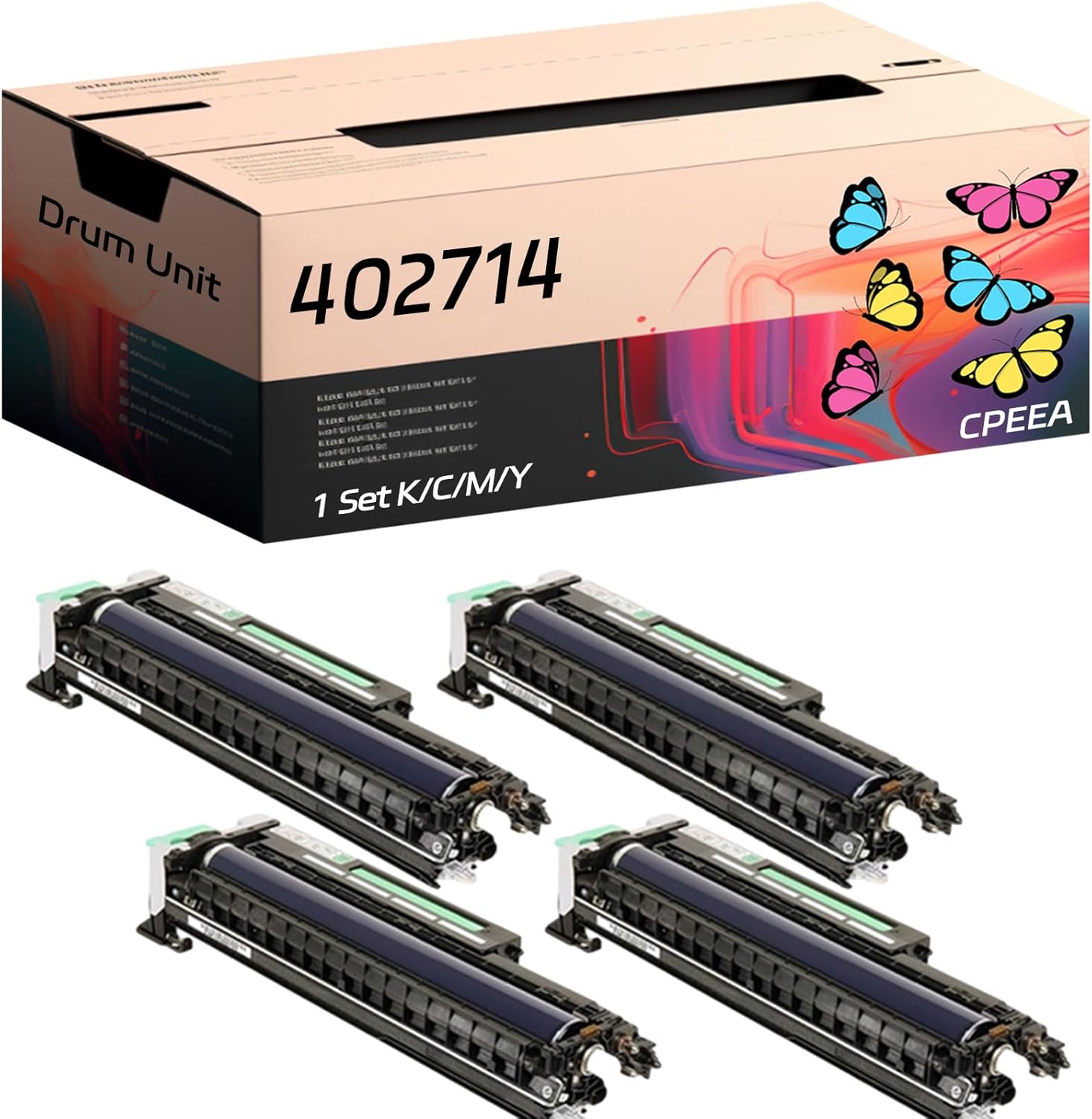 Compatible for Ricoh 402714 Drum Unit Work for Ricoh Aficio SP C811DN Printers, with Chip, High Yield 50000 Pages, Clear Printing (Multicolor)