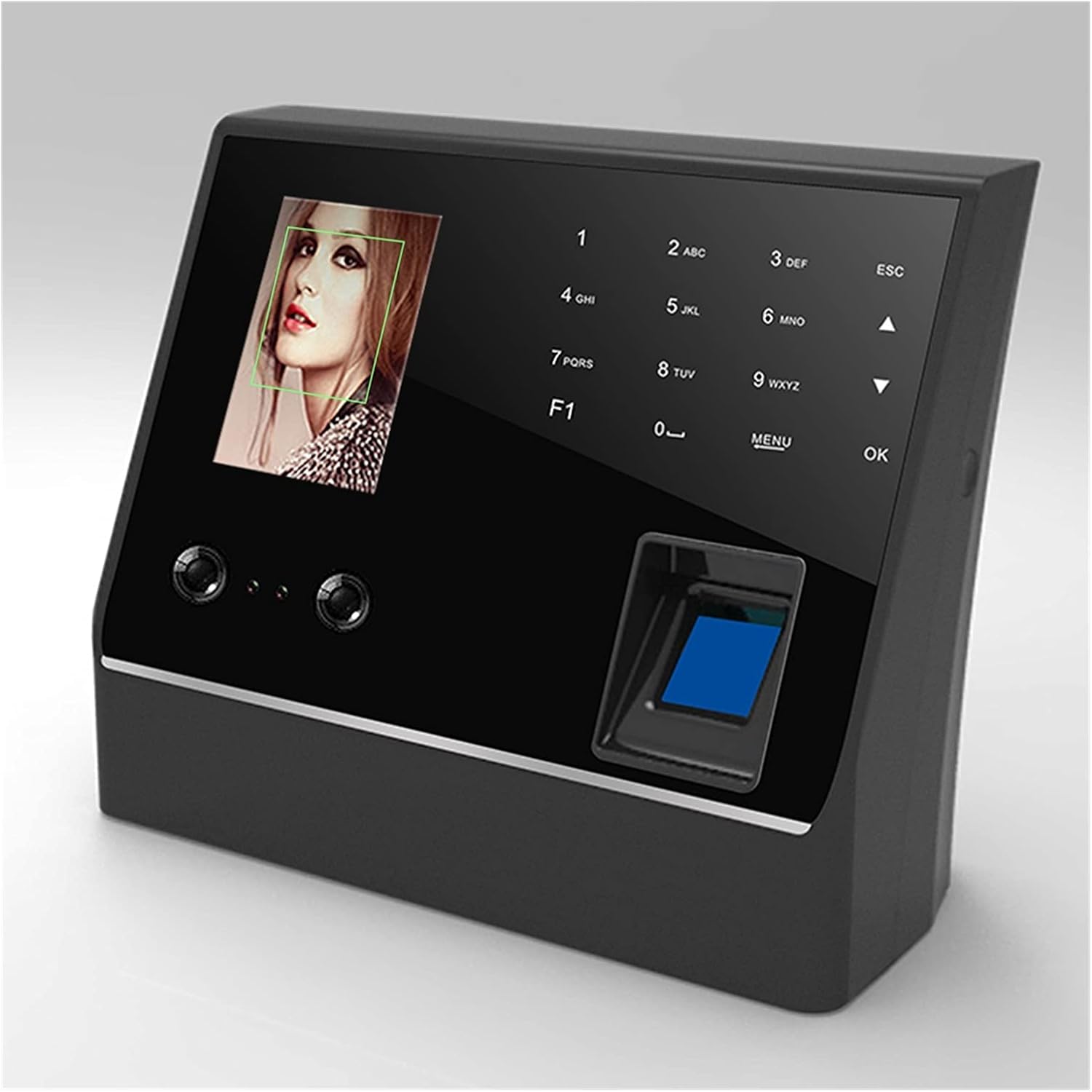 Time Clock Biometric Face Fingerprint Time Attendance System Clock Recorder Employee Recognition Digital Electronic Reader Machine Office Electronics Products,