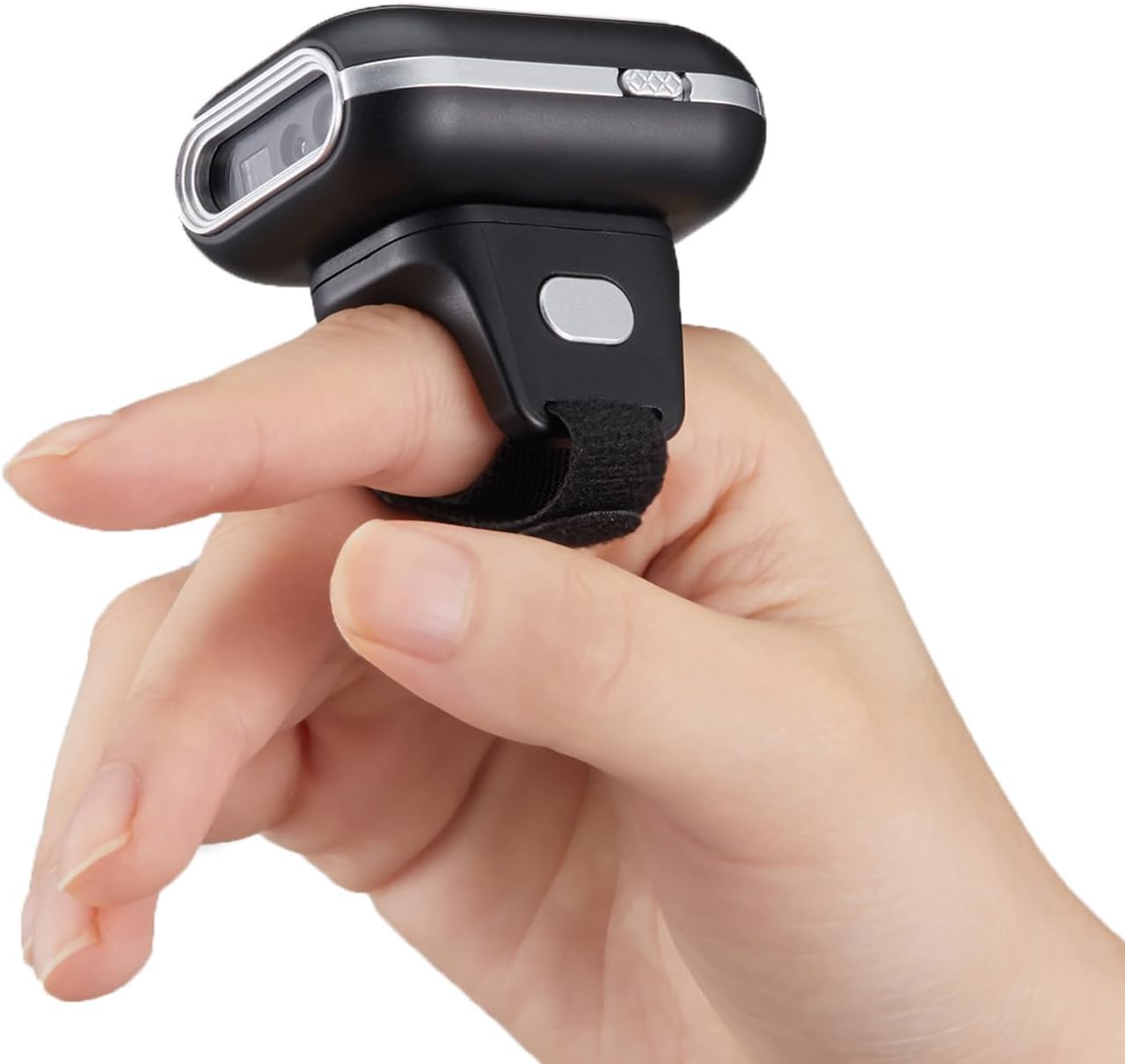 Adesso NuScan 4300B 2D Bluetooth Wireless Ring Finger Barcode Scanner Lightweight Durable with Drop Protection and Fast Scanning