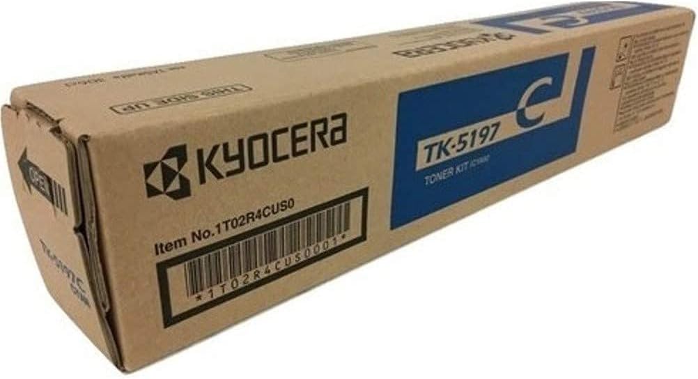 KYOCERA Genuine TK-5197C Cyan Toner Cartridge for TASKalfa 306ci, 307ci, 308ci (1T02R4CUS0)