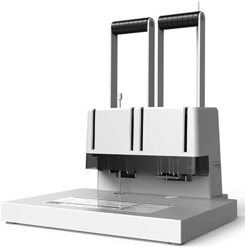 DLYZAYE Binding Machine for Financial Vouchers, Manual Punching and Binding, Up to 38mm Thickness, 5.2mm Punching Diameter, Ideal for Accounting Office Presentations