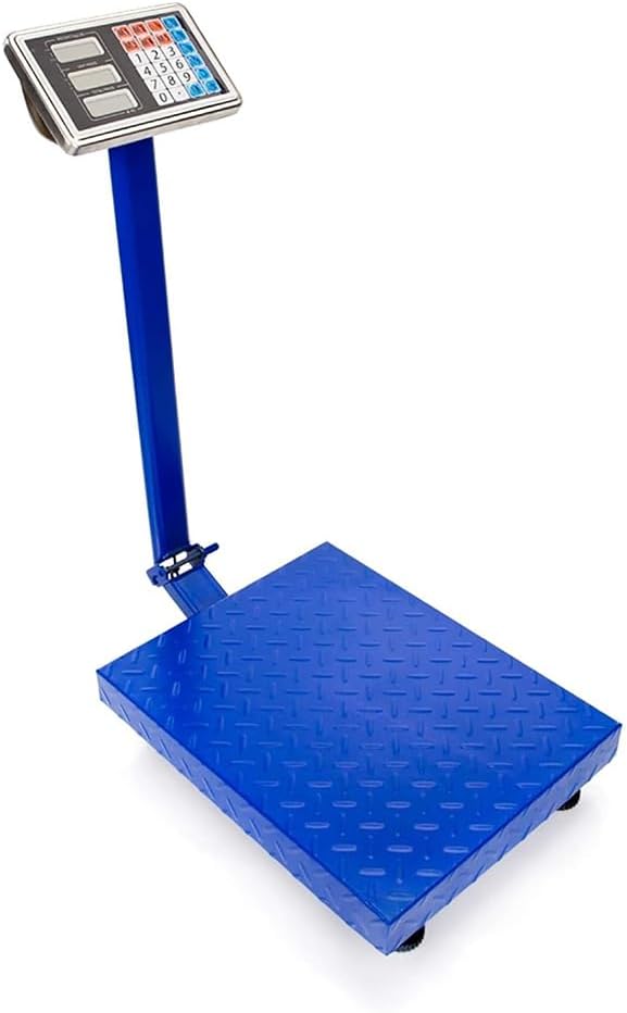 ZCBYBT Weight Computing Digital Scale Floor Platform Scale with Price Calculator Postal Scale Price Computing Electronic Platform Scale,300KG