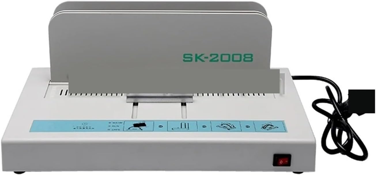 Binding Machines, Hot Melt Binding Machine Small Glue Binding Machine Hose Rubber Strip Automatic Office Voucher Manual Universal Machine SK2008