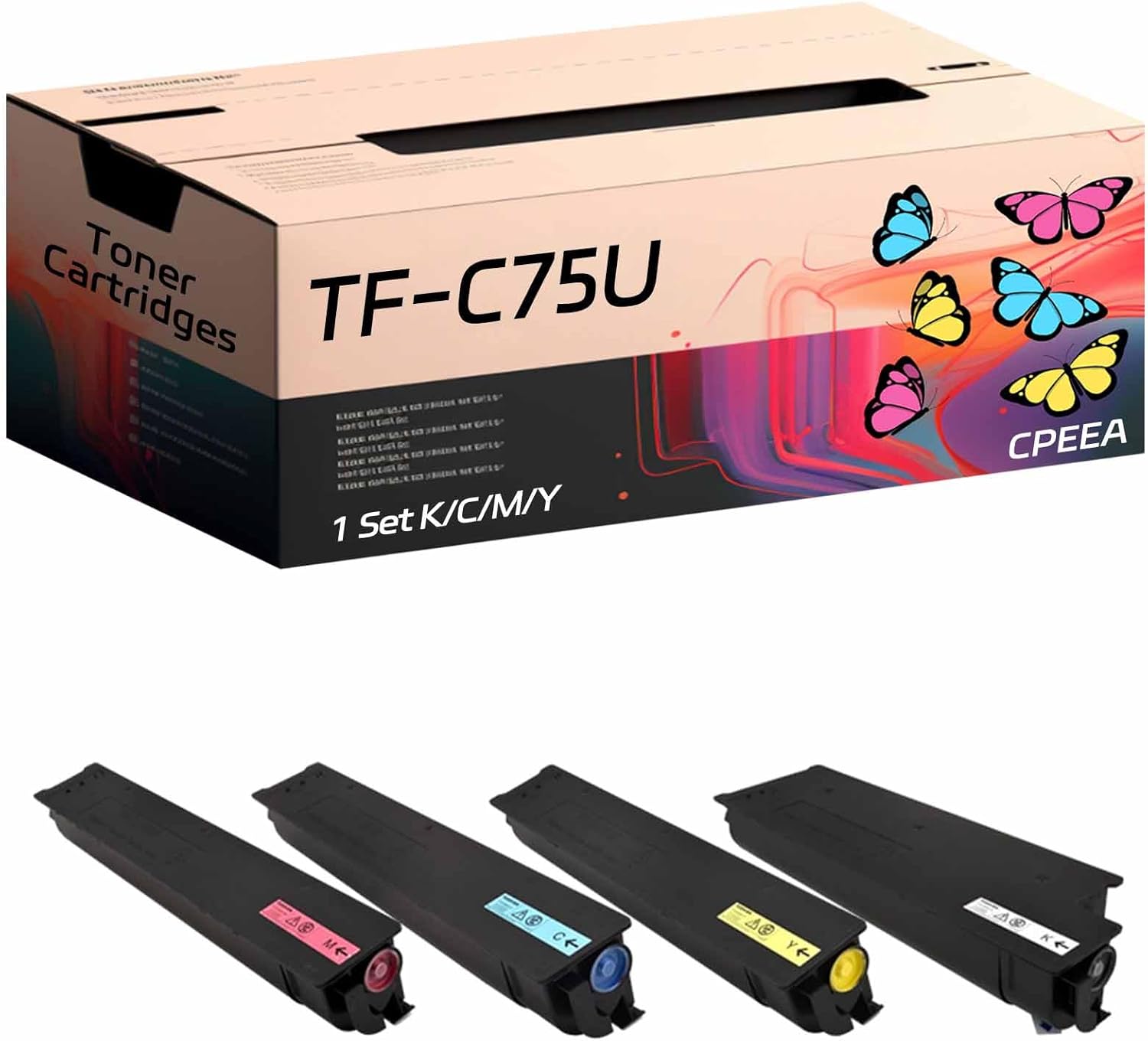 CPEEA TF-C75U Toner Cartridges Compatible with Toshiba E Studio 5560C 5560CG 6560C 6570C Printers, High Yield 78400 Pages, Reliable Performance (Multicolor)