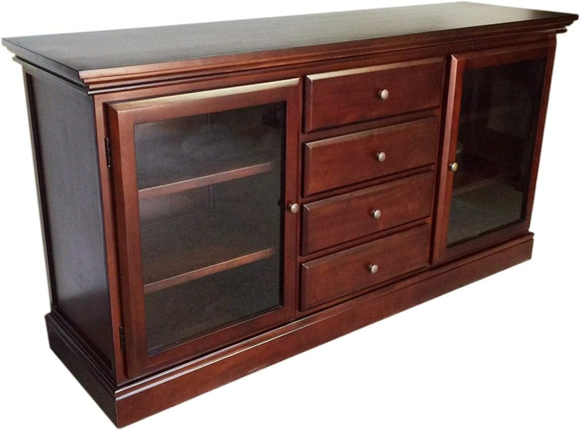 D-Art Collection Glass Front Bookcase Buffet