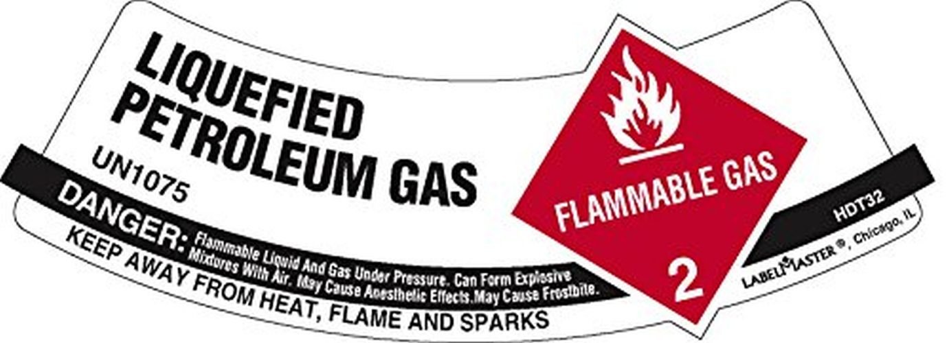 Labelmaster HDT32 UN1075 Petroleum Gases, Liquid (Pack of 500)