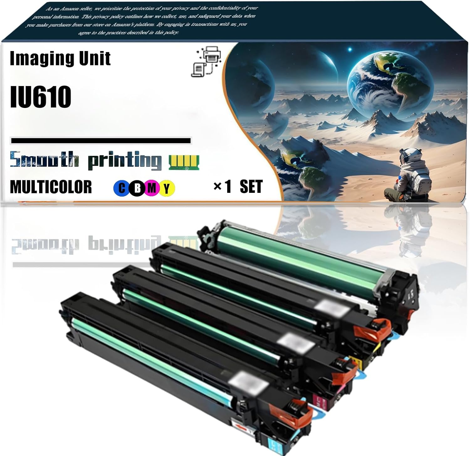 LSSF Replacement Parts Imaging Unit IU610 Compatible with Konica Minolta （Drum Unit+Developer Unit） Bizhub C451 C550 C650 Printers, Contains Chip and Clear Printing (4-Pack BK/C/M/Y)