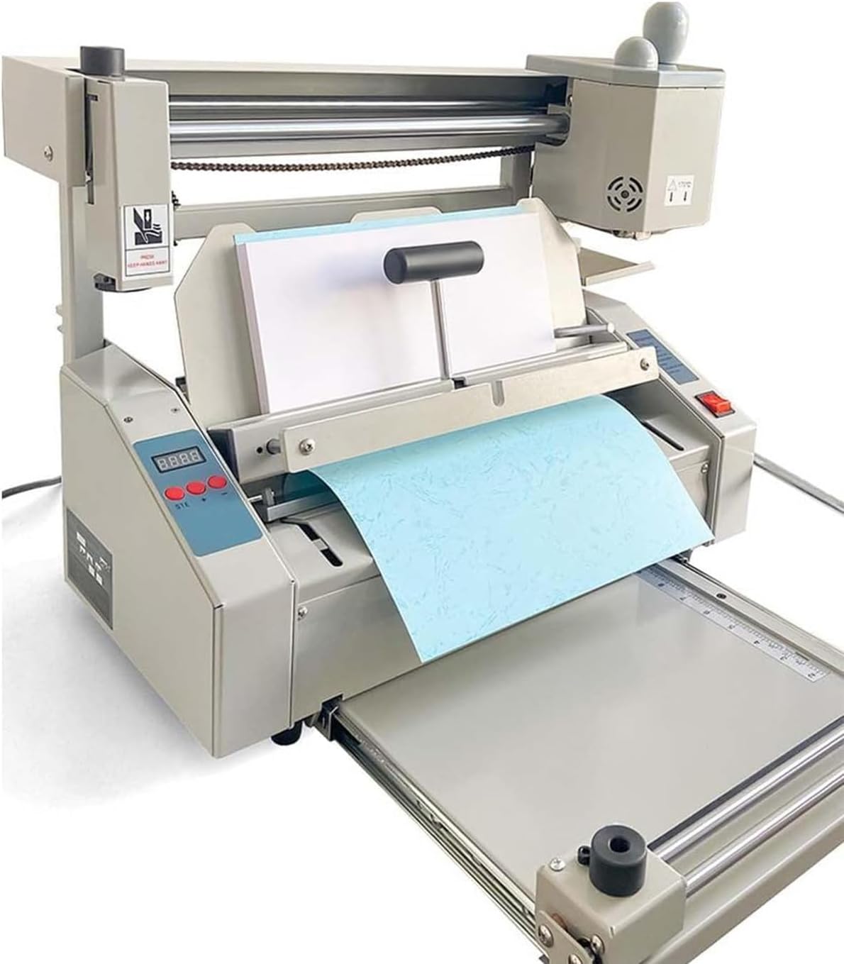 HYUIO Wireless Desktop Glue Book Binding Machine, A4 Manual Hot Glue Book Binder with Milling Spine Rougher Binding Machine 0.1 40mm Binding Thickness, Hot Melt Glue Paper Binder