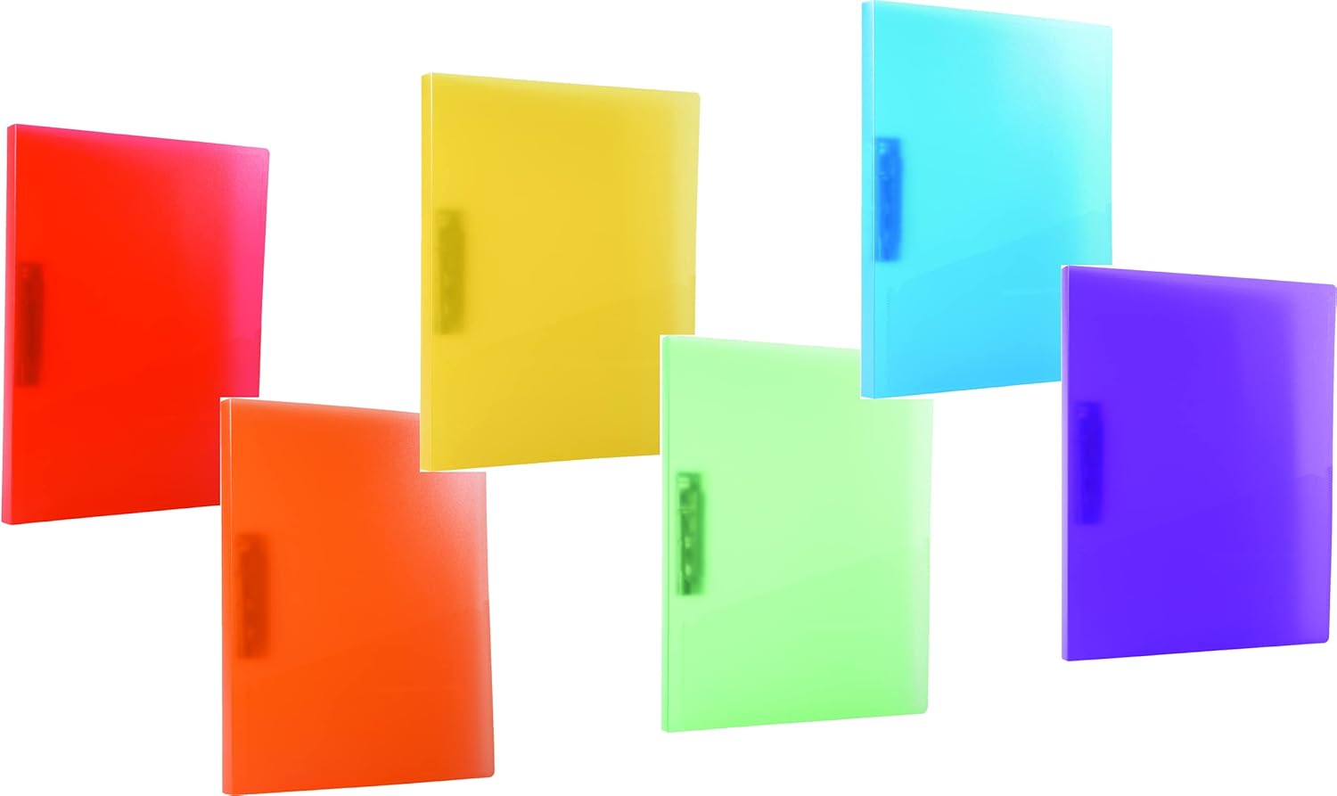 Filexec Products Filexec Products Clamp Binder, Removable Spine Label, Interior Pocket, Assorted Pack of 48 (50633-6192)