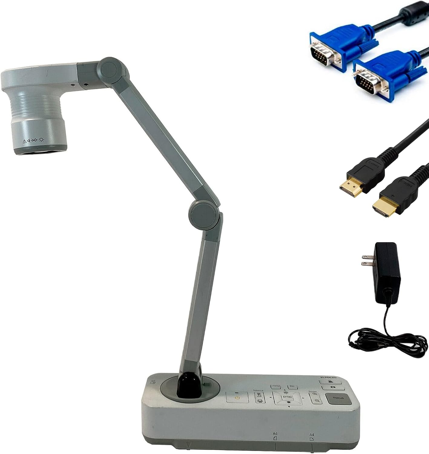 Epson DC-20 High-Definition Document Camera with HDMI, 12x Optical Zoom, 10x Digital Zoom and 1080p resolution