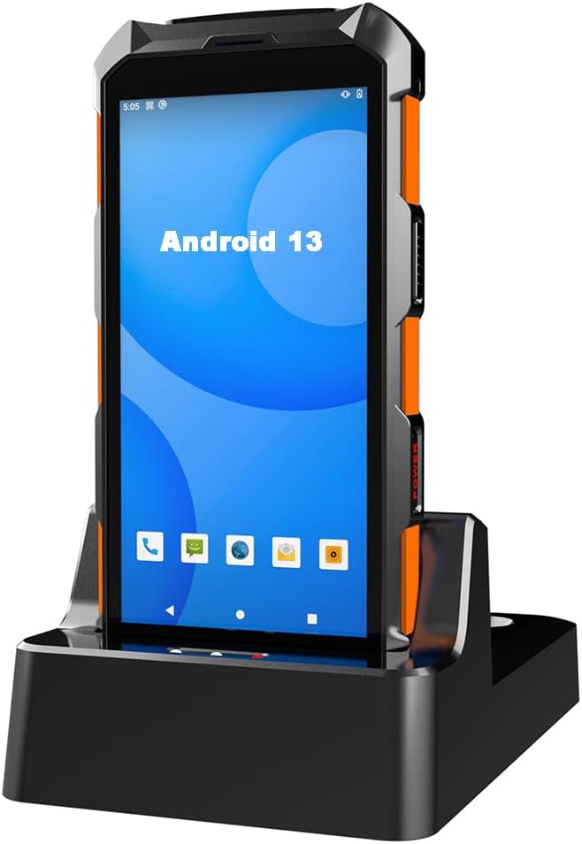 Android 13 Barcode Scanner Handheld Mobile Computer, 5.5-inch Touchscreen PDA Scanner with Integrated Honeywell 1D & 2D Bar Code Scan Engine, WiFi & 4G LTE, for Warehouse & Logistics
