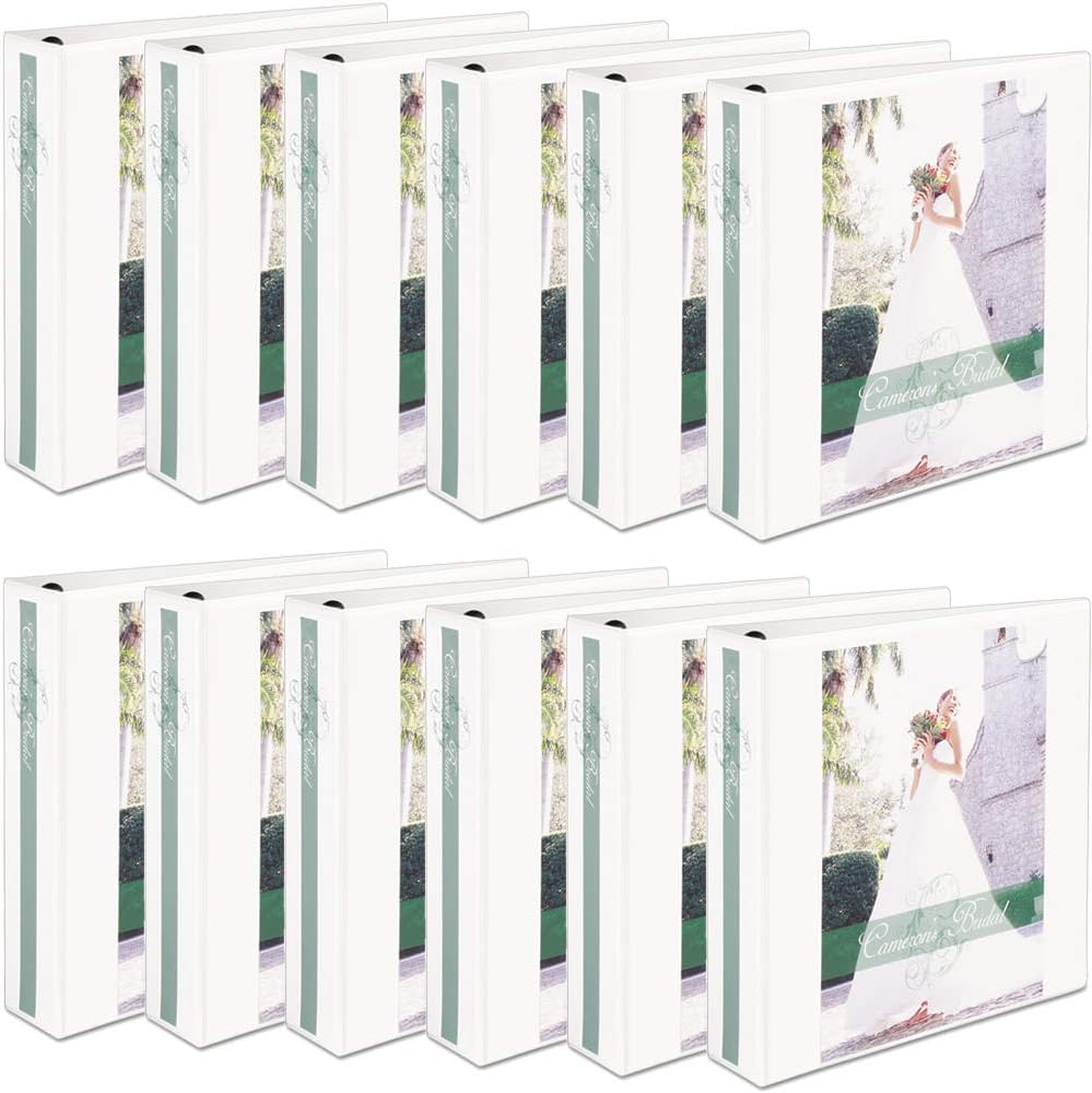 12 Avery Extra-Wide EZD Reference View 3-Ring Binders, 2 Capacity, White, EA - AVE01320