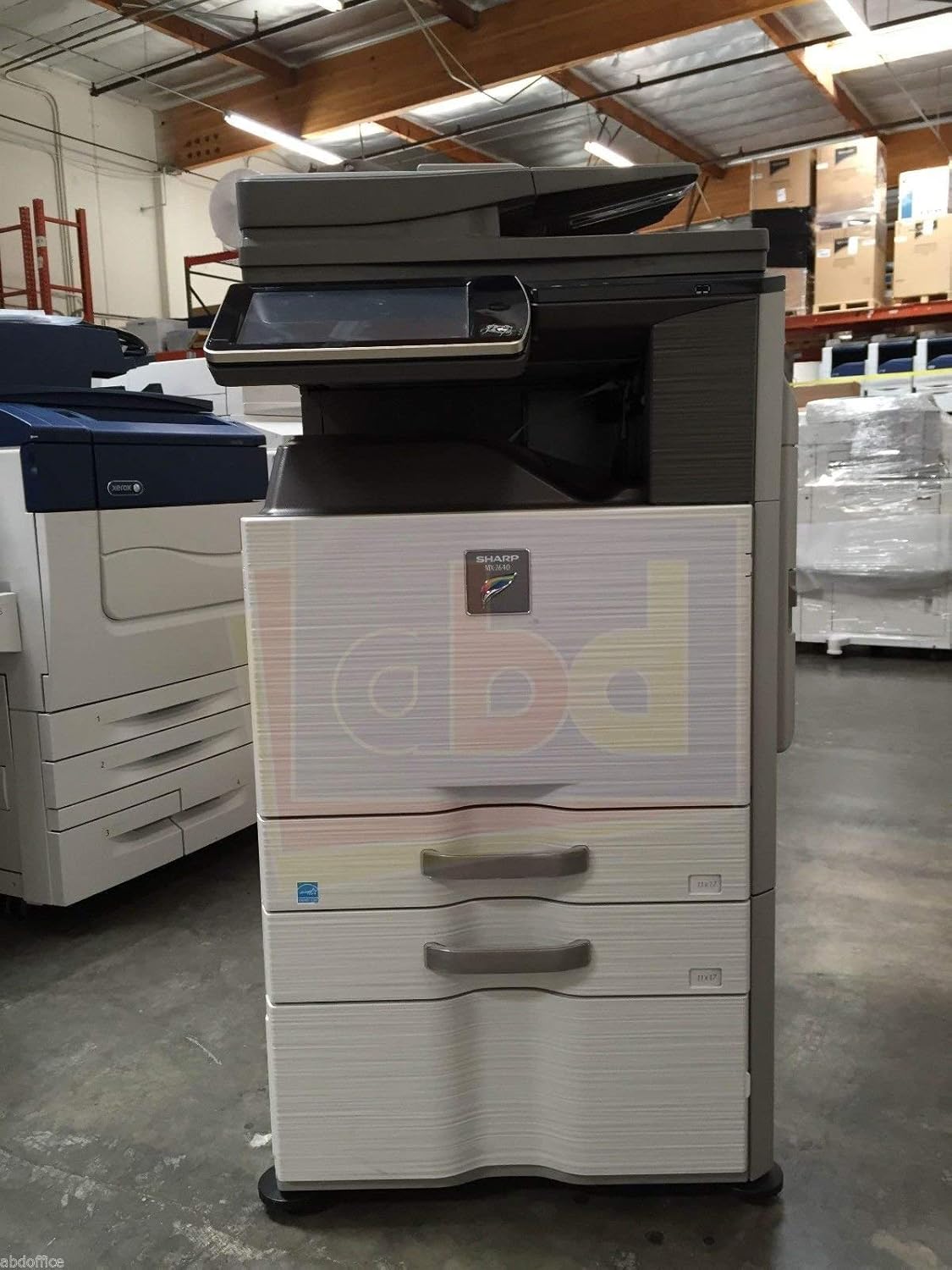 Sharp MX-2640N Tabloid-size Color Digital Copier - 26ppm, Copy, Print, Scan, Network, USB 2.0, 2 Trays and Cabinet (Renewed)