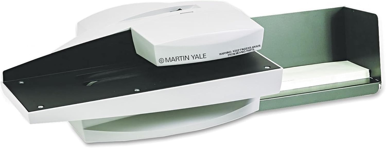 Martin Yale 1632 Automatic Letter Opener, Automatically feeds and opens a stack of envelopes, Grey (PRE1632)