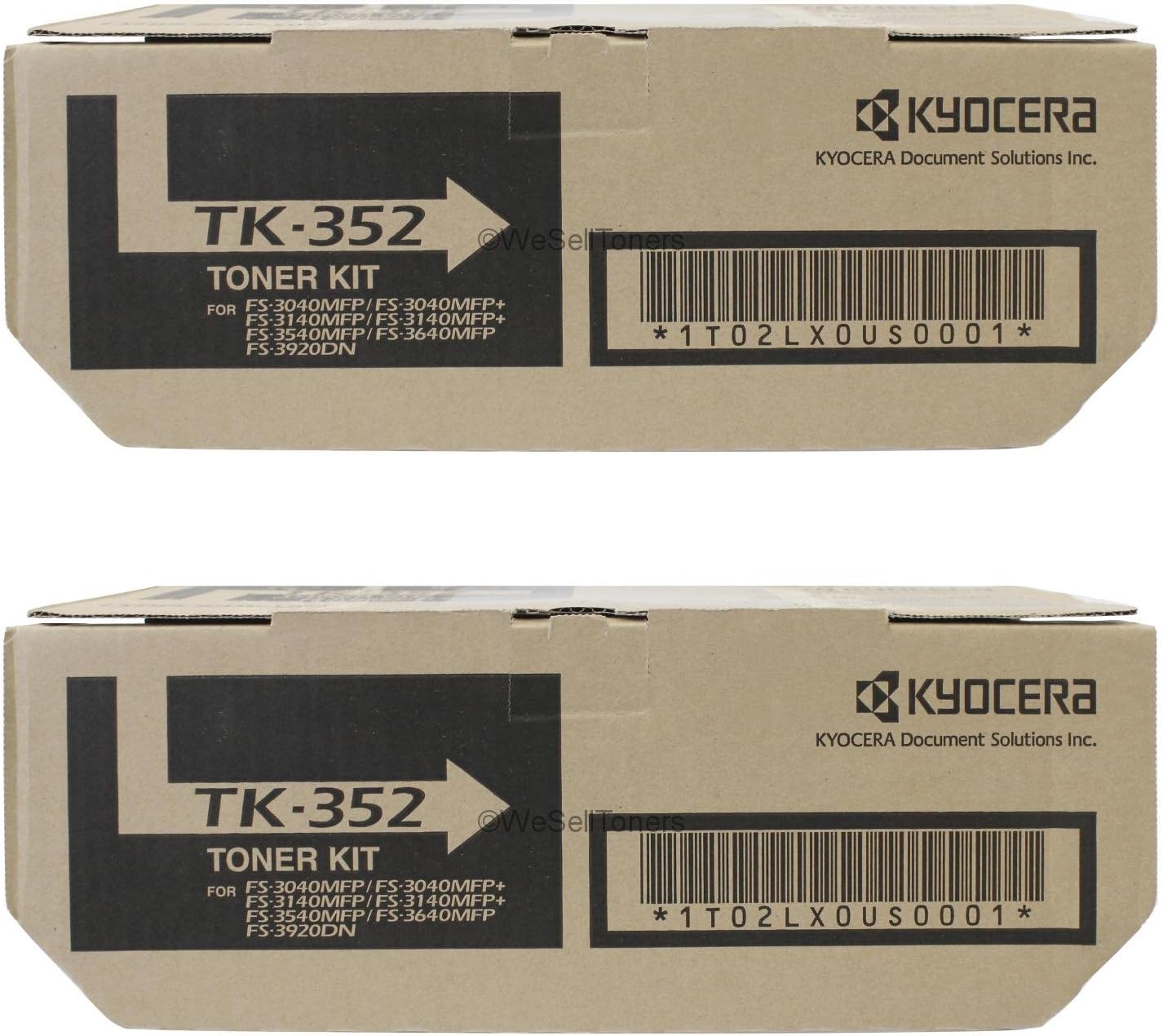 TK352 Toner/Drum, Black, Sold as 2 Each